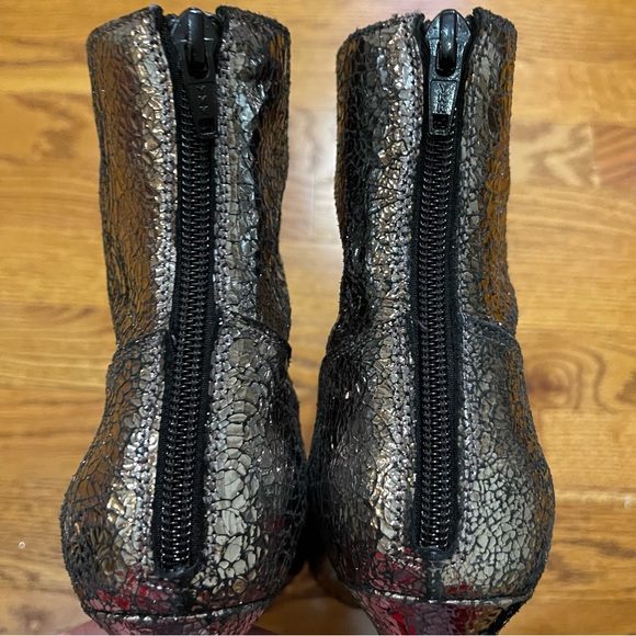 Free People Leather Lexi Heel Boots in Silver - Picture 8 of 16